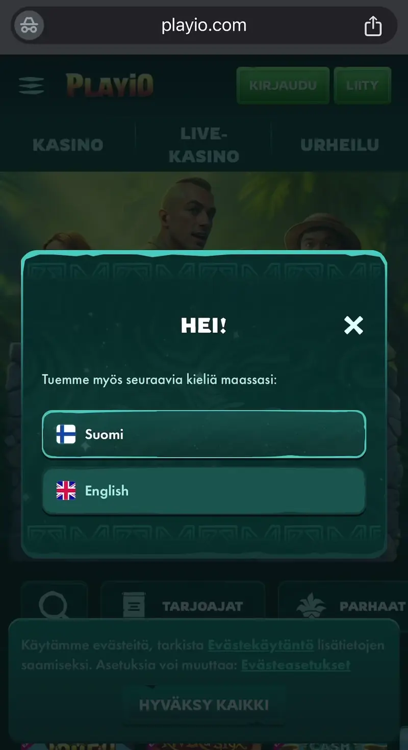 playio casino verkkosivu