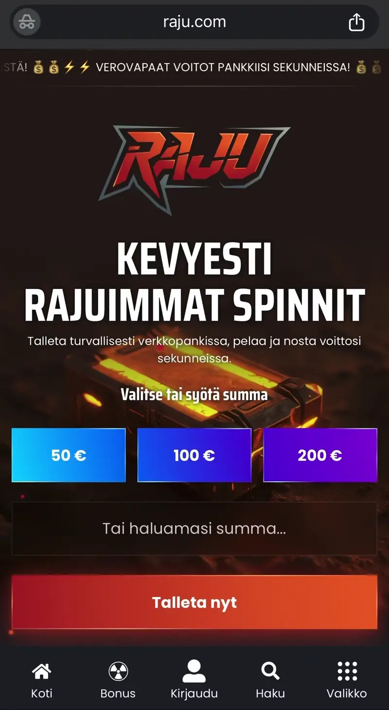raju kasino verkkosivu