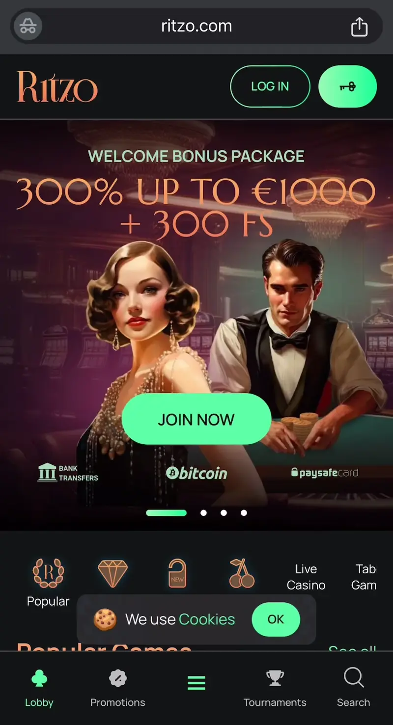 ritzo casino verkkosivu
