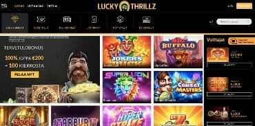 lucky thrillz verkkosivu