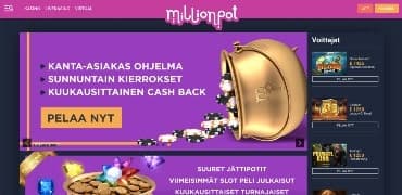 millionpot verkkosivu