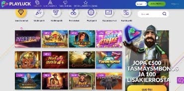 playluck verkkosivu