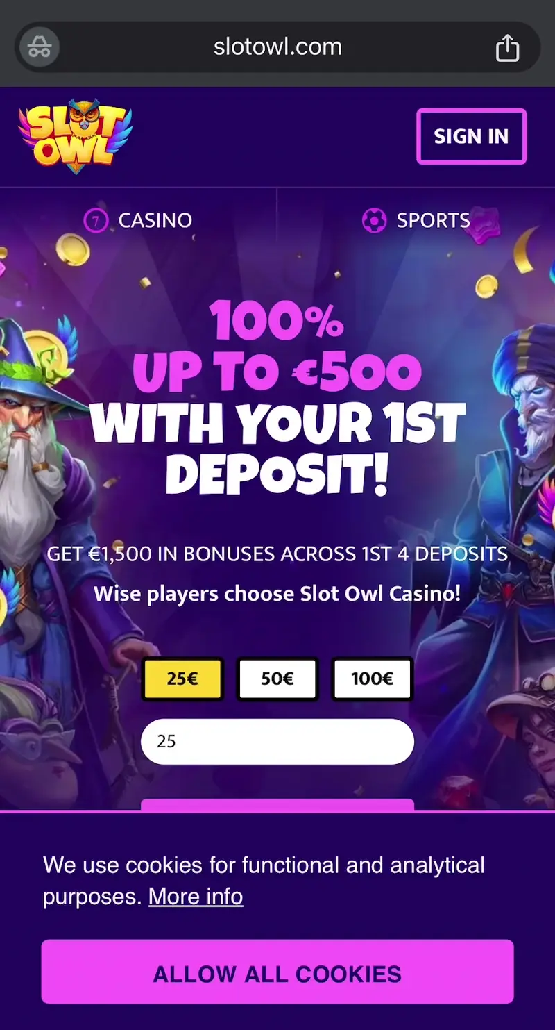 slotowl casino verkkosivu