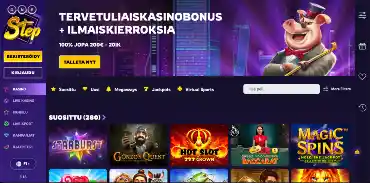 onestepcasino verkkosivu