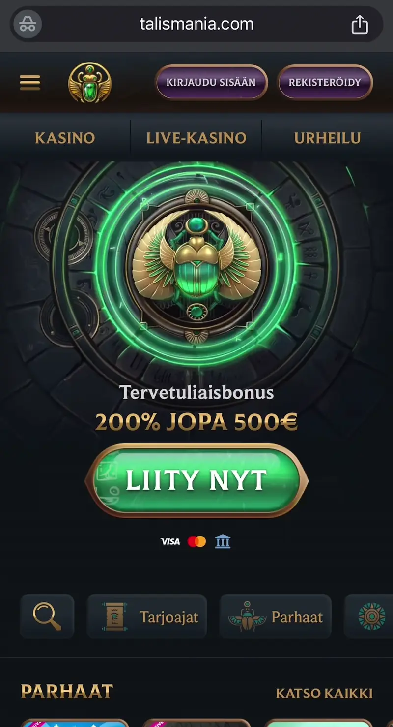 talismania casino verkkosivu