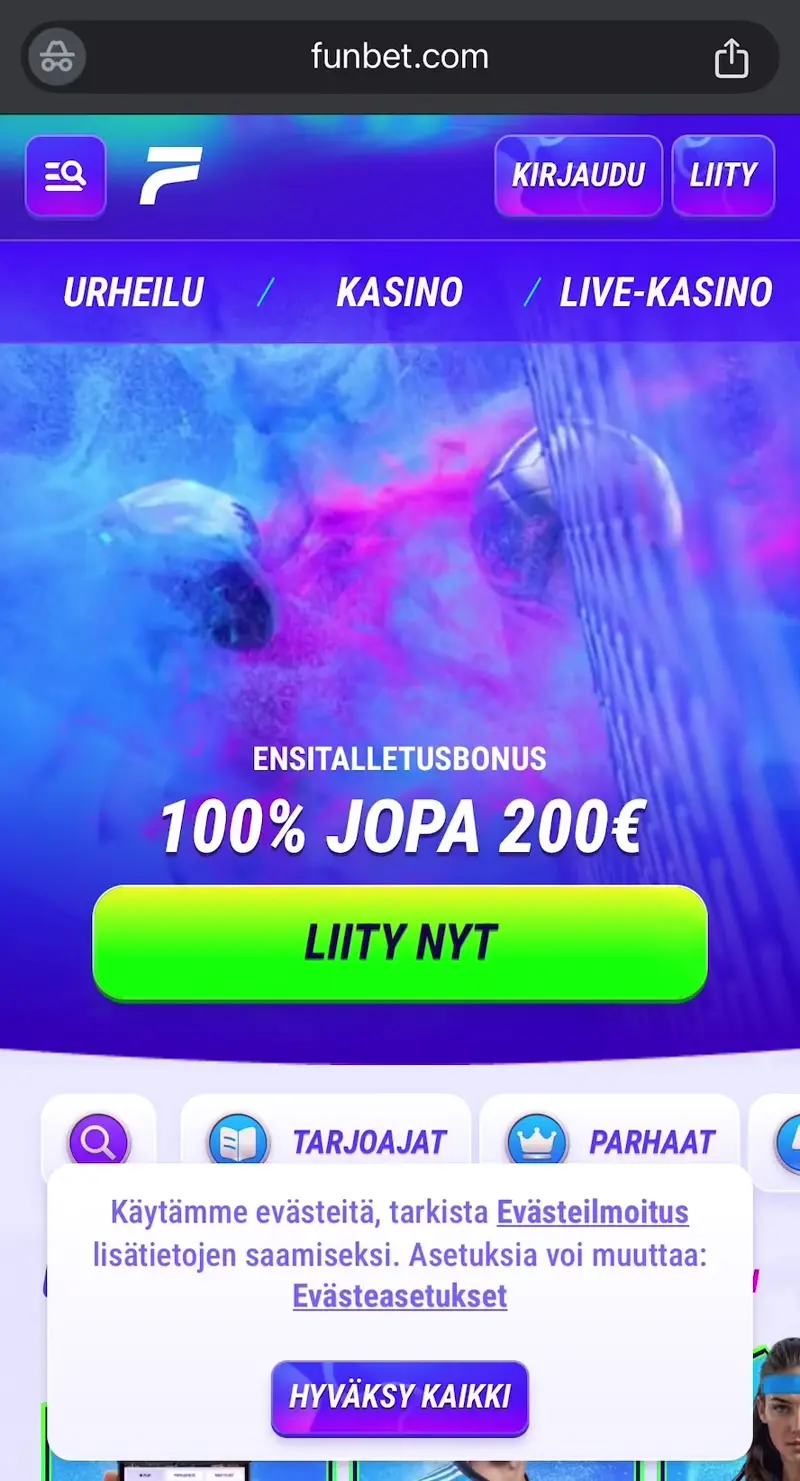 funbet casino verkkosivu