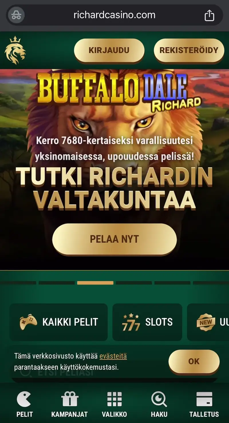 richard casino verkkosivu