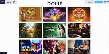 Casino Dome verkkosivu
