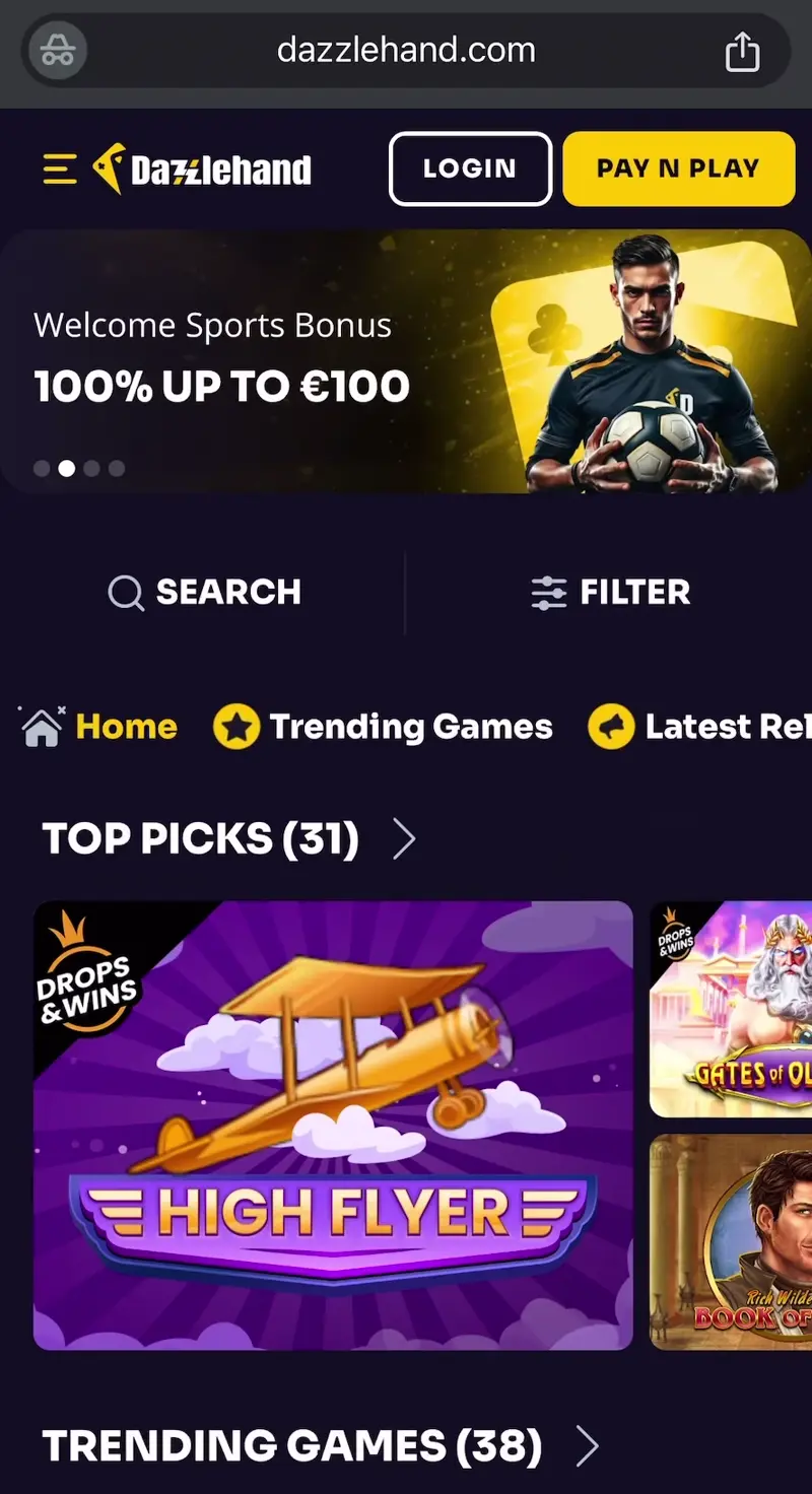 dazzlehand casino verkkosivu