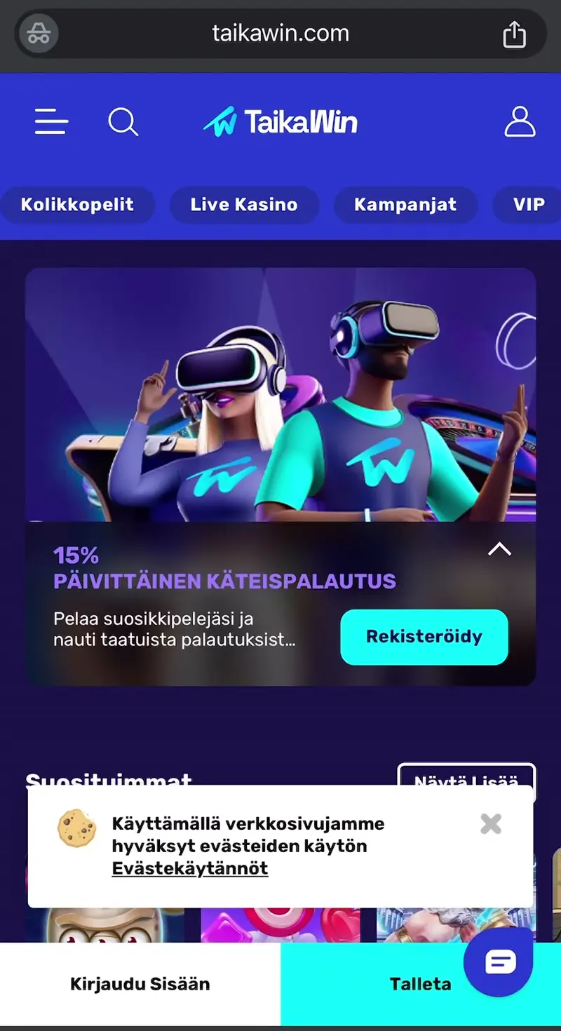taikawin casino verkkosivu