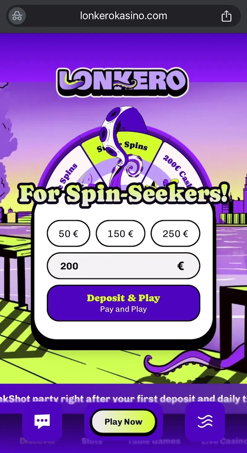 lonkero kasino verkkosivu