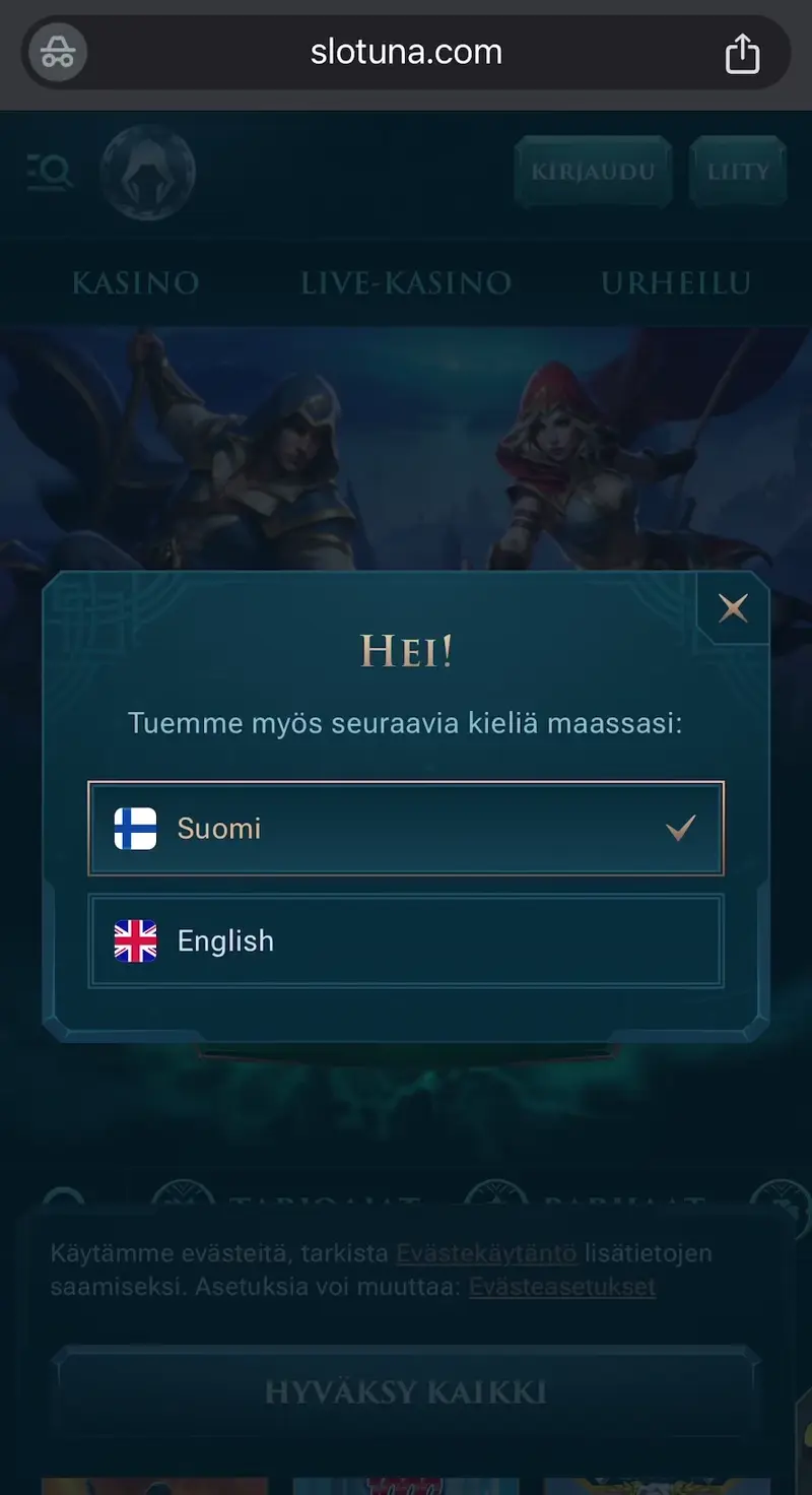slotuna casino verkkosivu