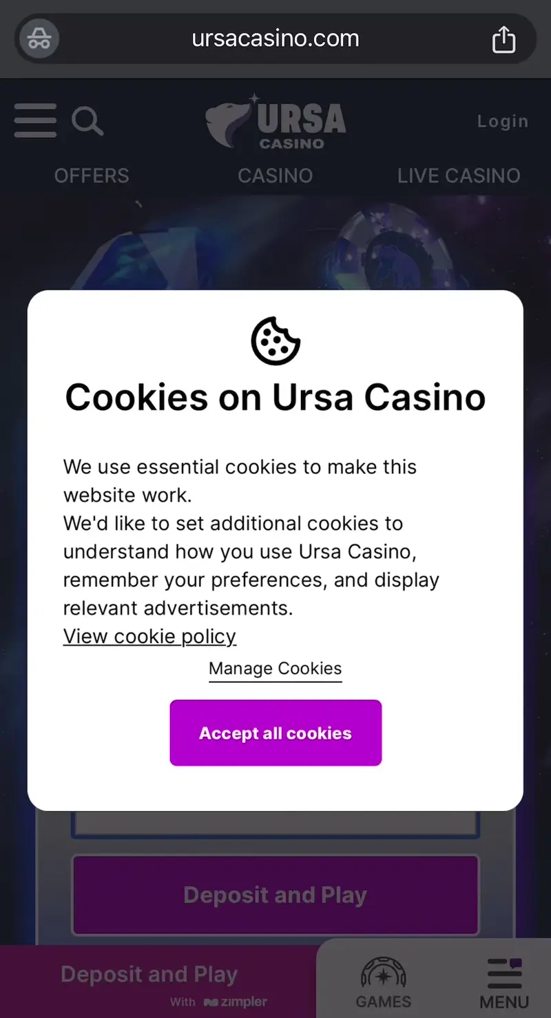 ursa casino verkkosivu