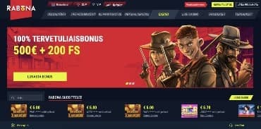 rabona casino verkkosivu