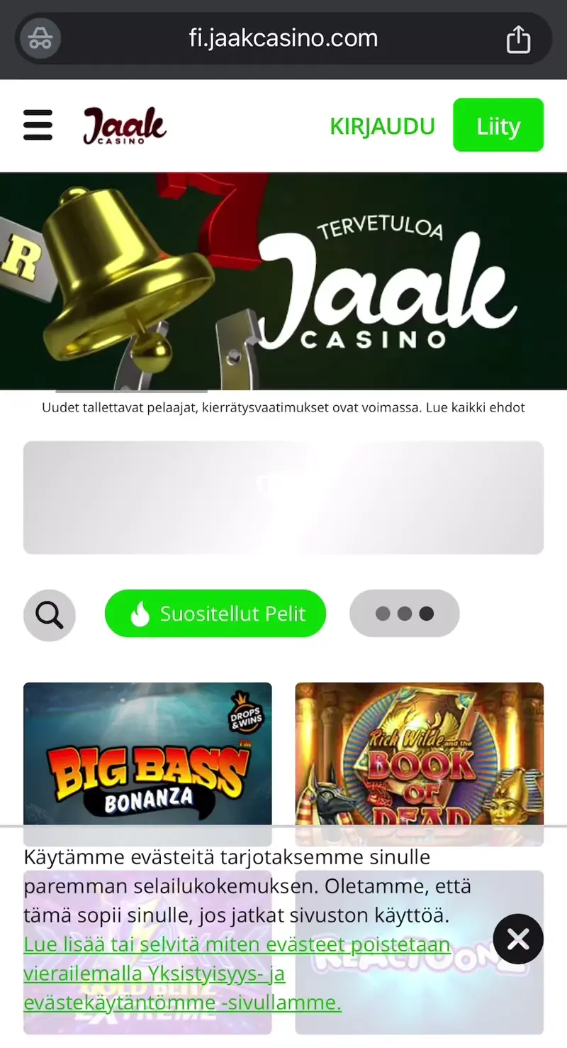 jaak casino verkkosivu