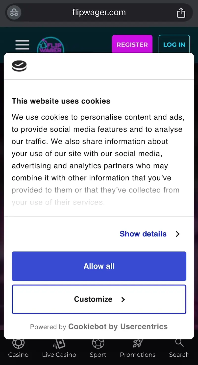 flipwager casino verkkosivu