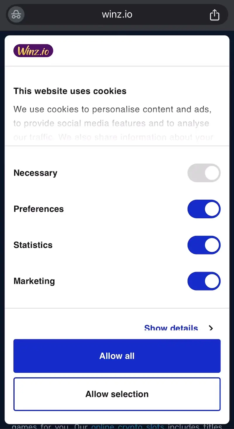 winzio casino verkkosivu